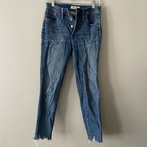 Madewell 10” rise skinny jeans in Cordova Wash 27P